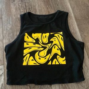 Smiley crop tank